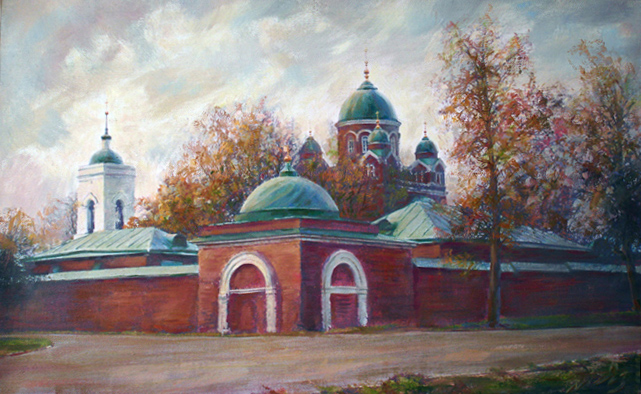 Искусство. Пейзаж. Монастырь в Бородино