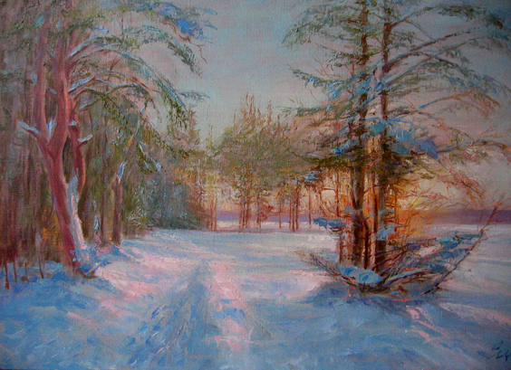  Живописный пейзаж.Зима 