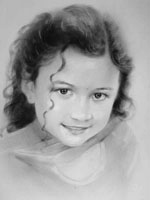 Детский портрет, нарисованный в день рождения